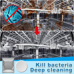 20pcs Dishwasher Cleaning Tablets - Odor Remover and Descaling