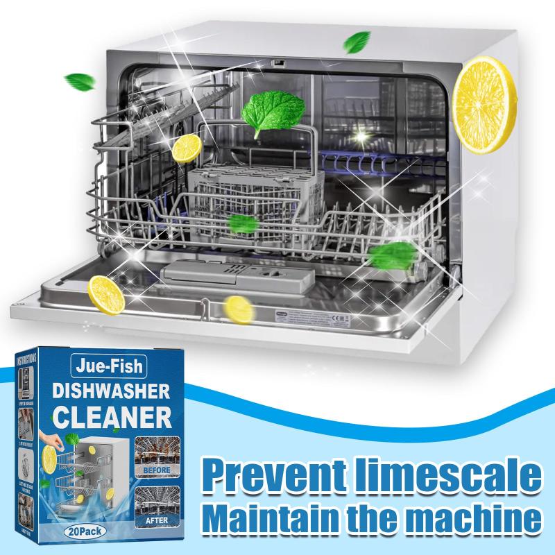 20pcs Dishwasher Cleaning Tablets - Odor Remover and Descaling