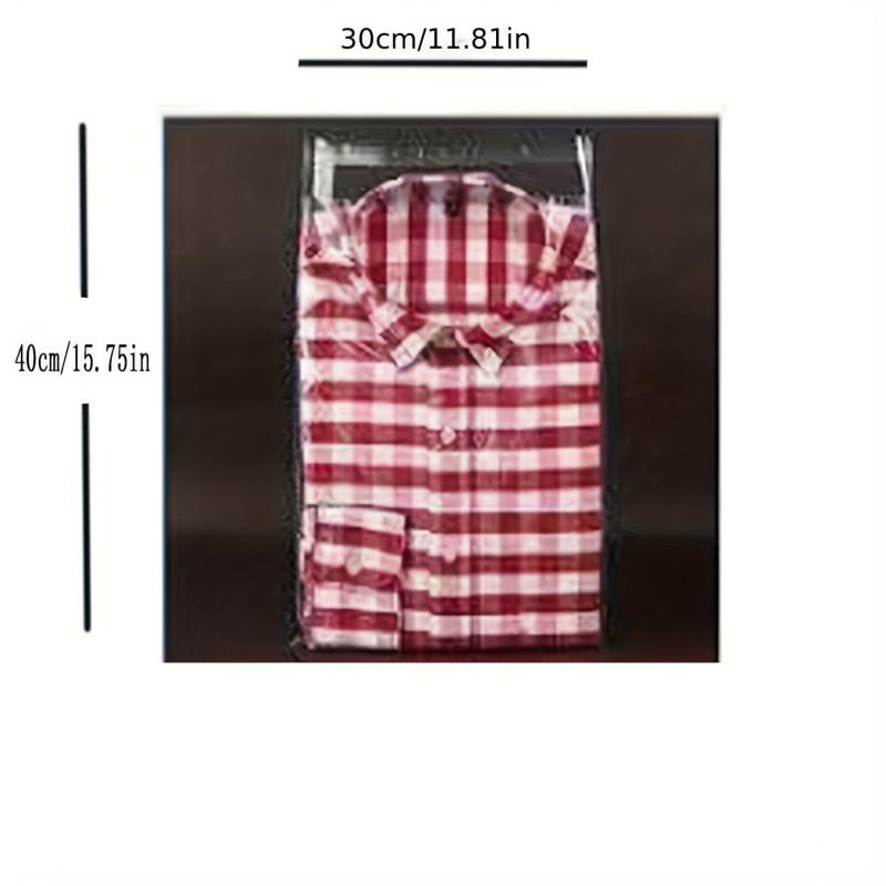 30pcs Self-Adhesive Transparent Packaging Bag for Clothes & Necessities