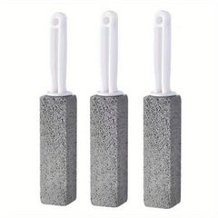 3pcs Pumice Stone Cleaning Stick Toilet Brush Bathroom Descaling Cleaning