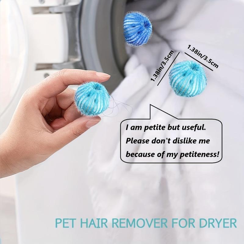12pcs Magic Laundry Ball Pet Hair Remover Sticky Hair Suction Filter
