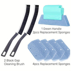 Crevice Cleaning Brush Set for Windows and Sliding Doors