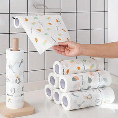 100pcs Reusable Lazy Rag Kitchen Cleaning Cloth