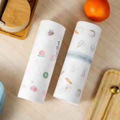 100pcs Reusable Lazy Rag Kitchen Cleaning Cloth