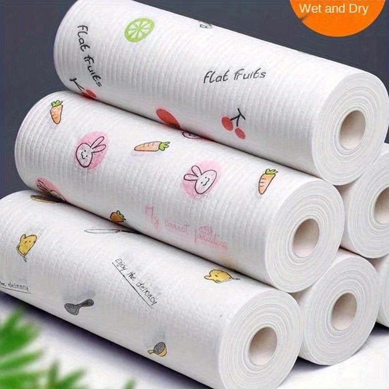 100pcs Reusable Lazy Rag Kitchen Cleaning Cloth