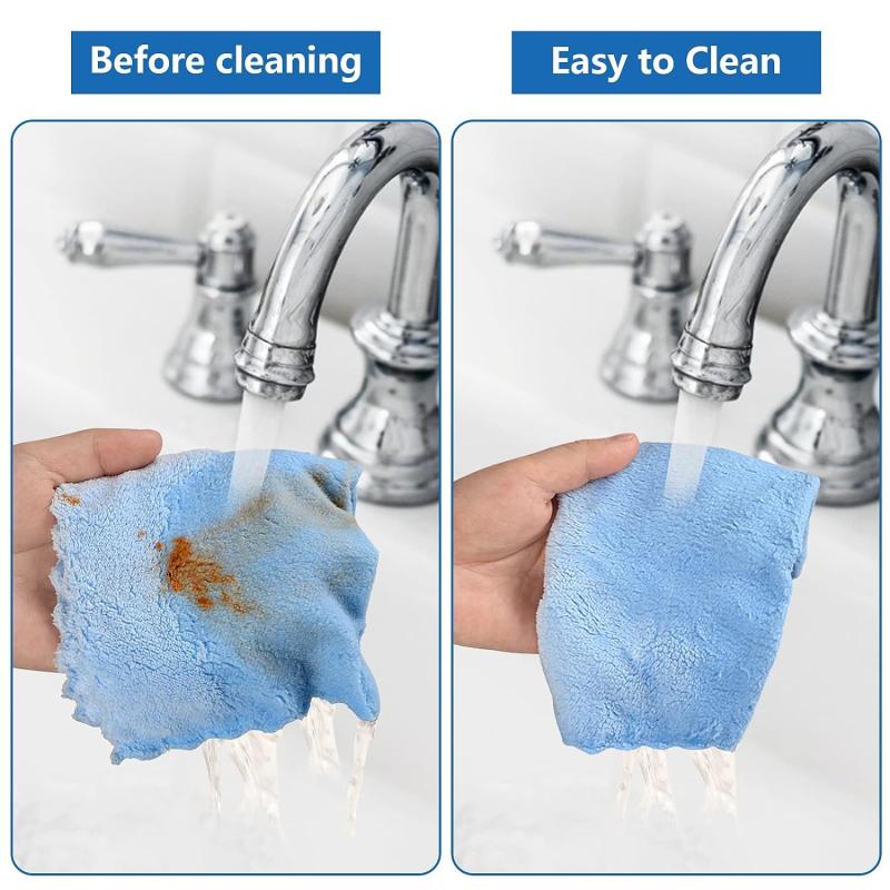 20pcs Microfiber Dish Cloth Cleaning Towel Durable Absorbent
