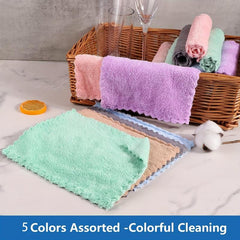 20pcs Microfiber Dish Cloth Cleaning Towel Durable Absorbent