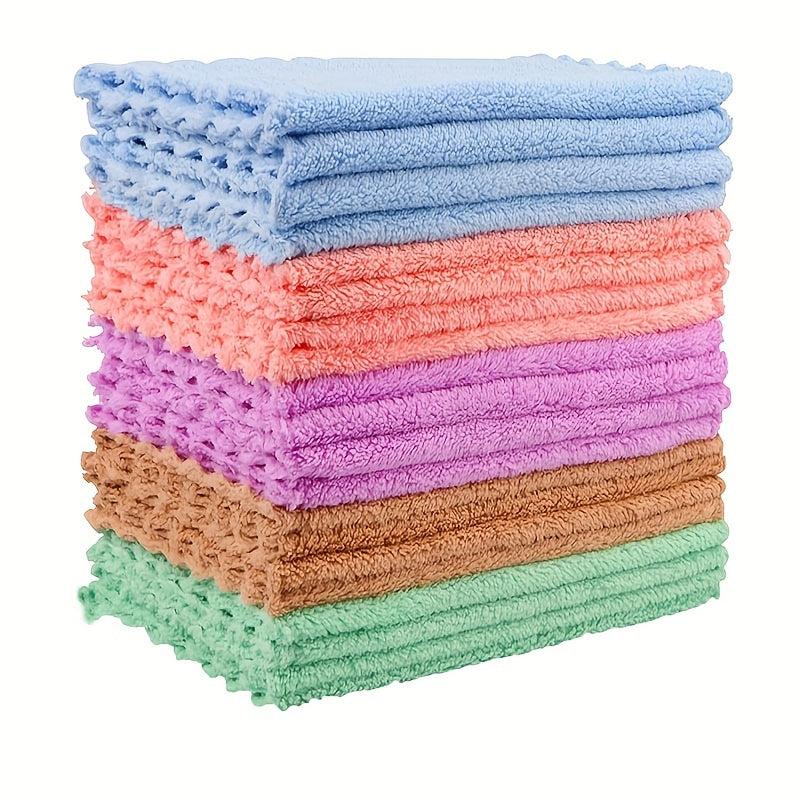 20pcs Microfiber Dish Cloth Cleaning Towel Durable Absorbent