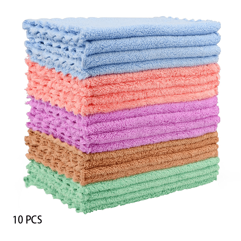 20pcs Microfiber Dish Cloth Cleaning Towel Durable Absorbent