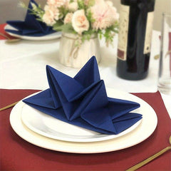 12pcs Linen Feel Paper Napkins 3D Star Shape Wedding Party Napkins