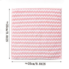 5pcs Cleaning Cloth Dishwashing Towel Absorbent Kitchen Bathroom Car Rag