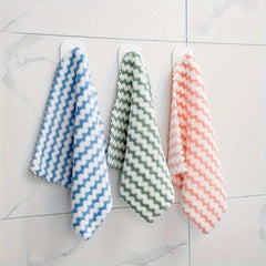 5pcs Cleaning Cloth Dishwashing Towel Absorbent Kitchen Bathroom Car Rag