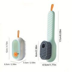 2pcs Liquid Shoe Brush Laundry Brush Set Soft Bristle Shoe Cleaning Kit