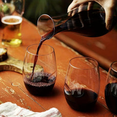 32Pcs Clear Disposable Stemless Wine Glasses, 12oz Unbreakable Plastic
