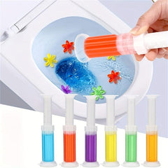 2pcs Flower Stamp Toilet Cleaning Gel - Bathroom Air Freshener & Deodorant