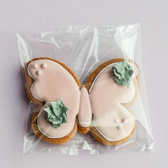 100pcs Self Sealing Cookie Bags 15x17 Clear Resealable Cellophane Bag