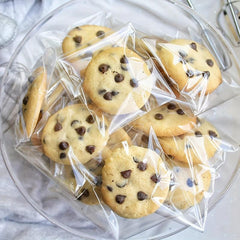 100pcs Self Sealing Cookie Bags 15x17 Clear Resealable Cellophane Bag