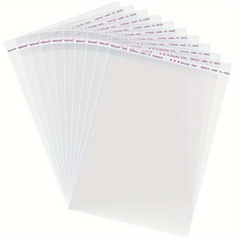 100pcs Self Sealing Cookie Bags 15x17 Clear Resealable Cellophane Bag