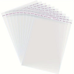 100pcs Self Sealing Cookie Bags 15x17 Clear Resealable Cellophane Bag