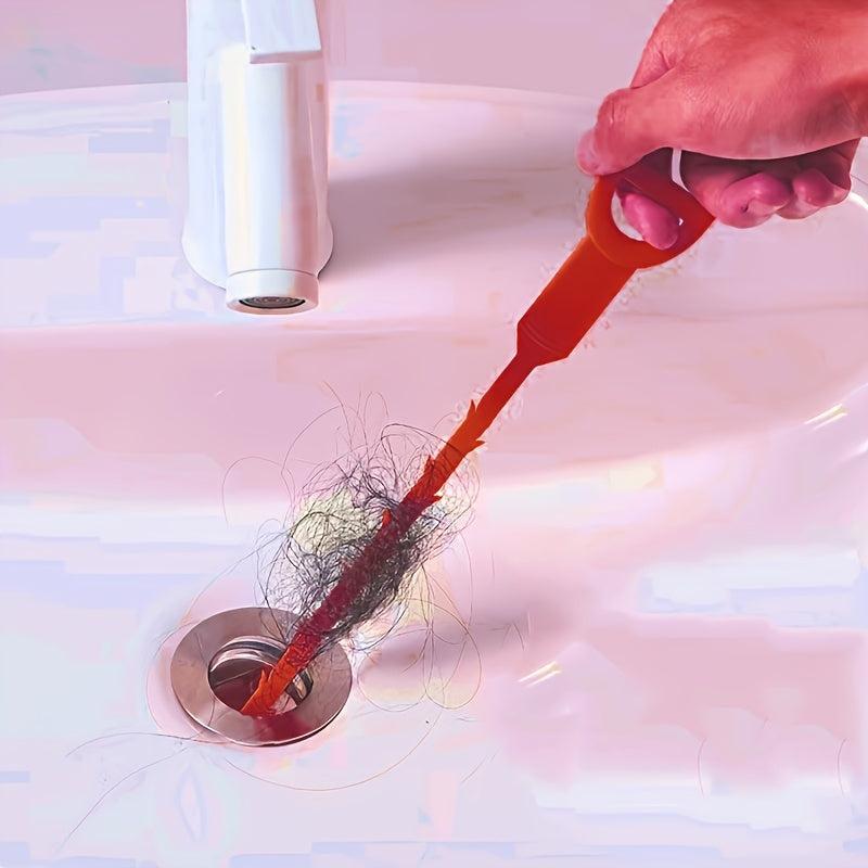 5pcs Drain Clog Remover Tool Sink Hair Catcher