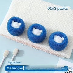 6pcs Cartoon Sponge Ball Hair Remover for Washing Machine