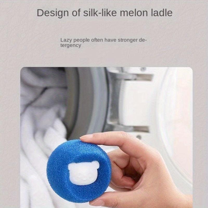6pcs Cartoon Sponge Ball Hair Remover for Washing Machine