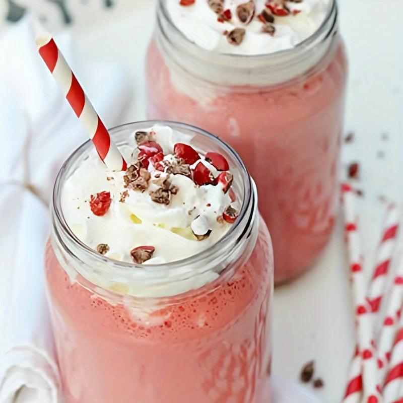 25Pcs Biodegradable Paper Straws for Party Supplies