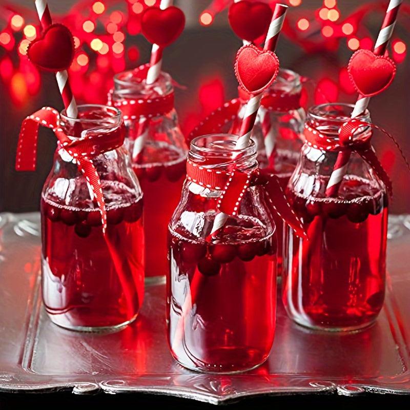 25Pcs Biodegradable Paper Straws for Party Supplies