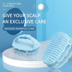 Silicone Scalp Massager Shampoo Brush Exfoliating Scalp Massage