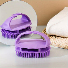 Silicone Scalp Massager Shampoo Brush Exfoliating Scalp Massage