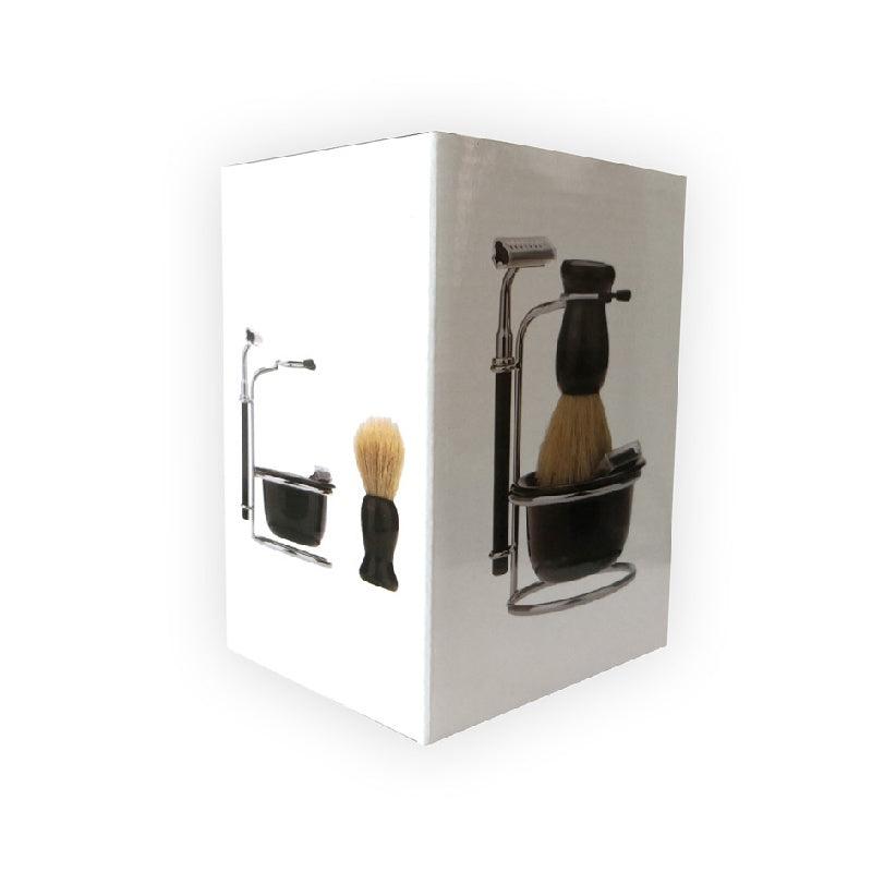 Men's 4-In-1 Razor Care Set with Shaving Soap Bowl, Brush, Stand, Portable Kit