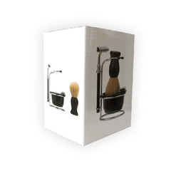 Men's 4-In-1 Razor Care Set with Shaving Soap Bowl, Brush, Stand, Portable Kit