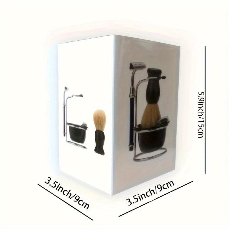 Men's 4-In-1 Razor Care Set with Shaving Soap Bowl, Brush, Stand, Portable Kit