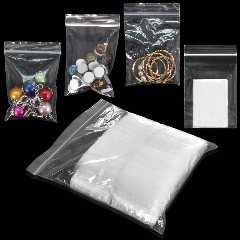 500pcs Clear Smell Proof Zipper Bags for Snacks Nuts Seeds Candy Storage