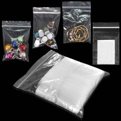 500pcs Clear Smell Proof Zipper Bags for Snacks Nuts Seeds Candy Storage