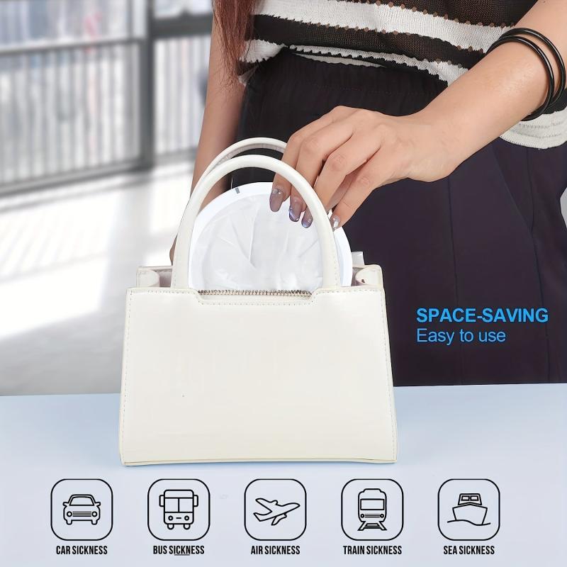 Disposable Emesis Bags 24 Pack Leak Resistant Portable Nausea Bags