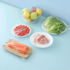 100pcs Disposable Adjustable Elastic Food Storage Cover