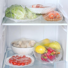 100pcs Disposable Adjustable Elastic Food Storage Cover