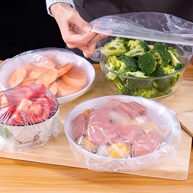100pcs Disposable Adjustable Elastic Food Storage Cover