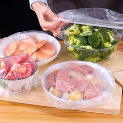 100pcs Disposable Adjustable Elastic Food Storage Cover