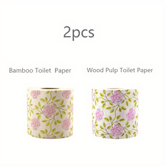 Rose Pattern Toilet Paper Roll - Ideal Household Gift