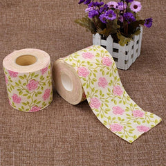Rose Pattern Toilet Paper Roll - Ideal Household Gift