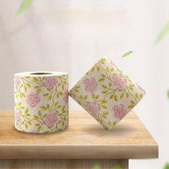 Rose Pattern Toilet Paper Roll - Ideal Household Gift