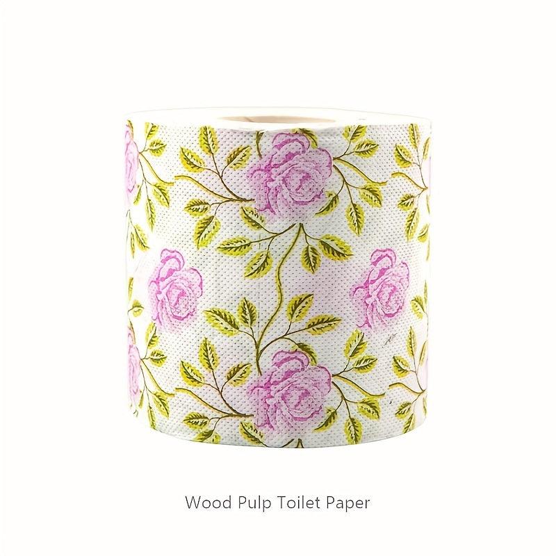 Rose Pattern Toilet Paper Roll - Ideal Household Gift