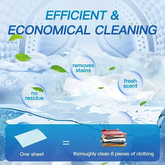 Portable Laundry Detergent Paper for Clothes Cleaning Power