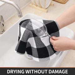 2pcs Absorbent Cleaning Cloth Multifunctional Dishwashing Cloth