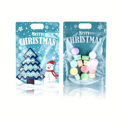 Christmas Cartoon Plastic Ziplock Bag for Candy Chocolate Biscuit