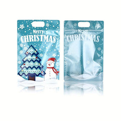 Christmas Cartoon Plastic Ziplock Bag for Candy Chocolate Biscuit