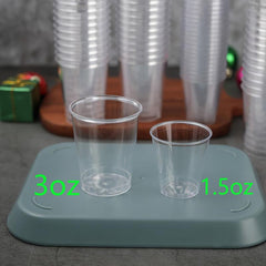50Pcs 1.5-3oz Disposable Plastic Cups Mini Bathroom Mouthwash Cups