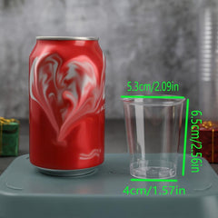 50Pcs 1.5-3oz Disposable Plastic Cups Mini Bathroom Mouthwash Cups